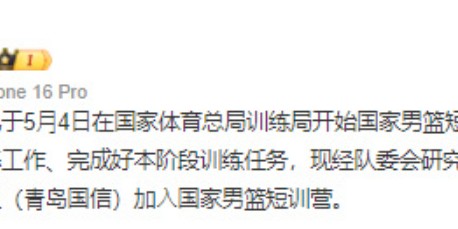星空体育登录入口-刚刚！官宣了，徐昕全部入选！